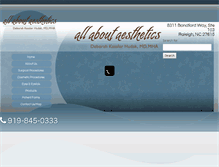 Tablet Screenshot of allaboutaesthetics.com